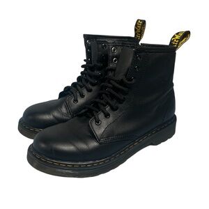 Dr. Martens 1460J Black Leather Boots - Size 5W